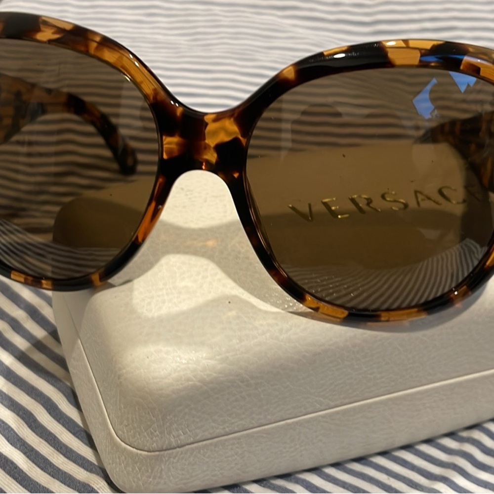 Versace Brown Tortoise Sunglasses
